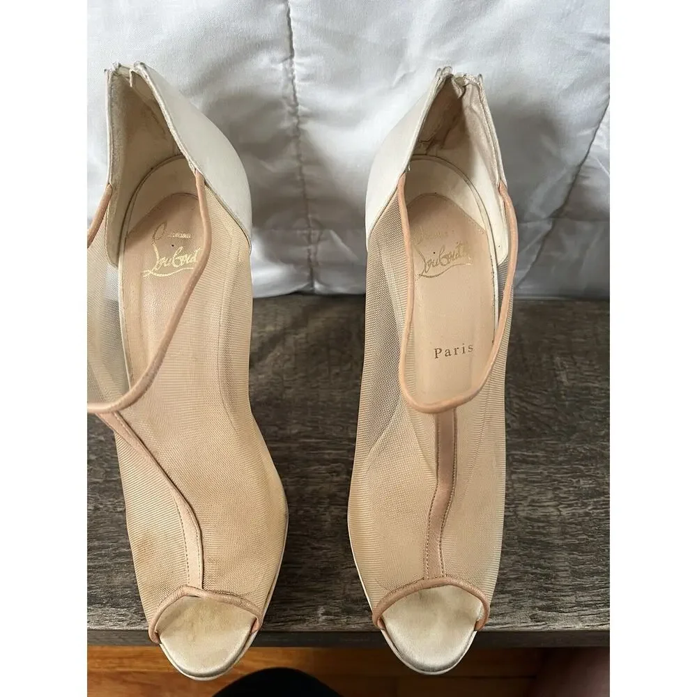 Louboutin Heels Peep Toe size 40 - Picture 8 of 8